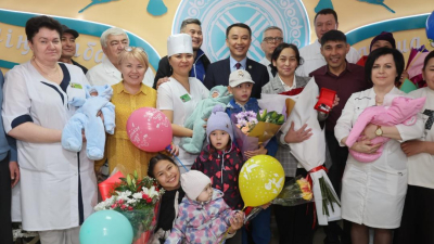 В Костанае впервые за шесть лет родилась тройня