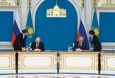 Токаев и Путин подписали ряд документов