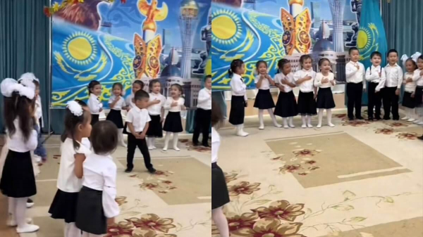 Реакция юных патриотов на гимн Казахстан умилила соцсети (ВИДЕО)