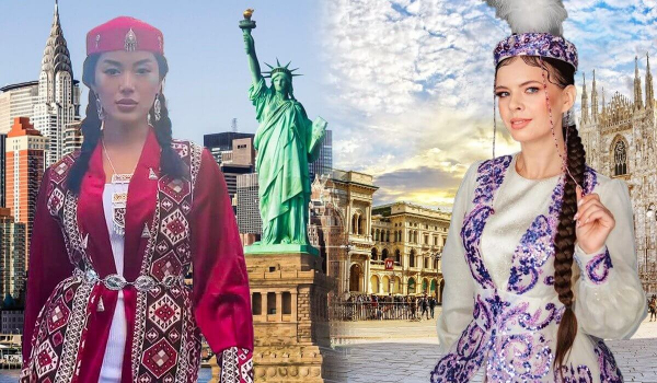Казахская национальная одежда становится популярной в зарубежных странах