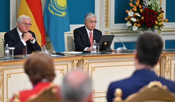 Президенты Казахстана и Германии сделали совместное заявление для прессы