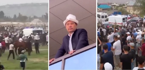 Игра в кок-бору закончилась массовыми беспорядками на глазах у президента Кыргызстана (ВИДЕО)
