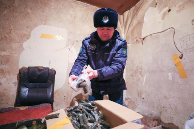 Рейды в Астане: полицейские изъяли свыше 2 тонн некурительного табачного изделия