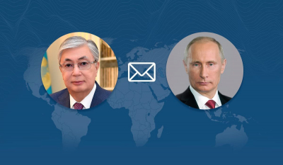 Токаев поздравил Путина и россиян