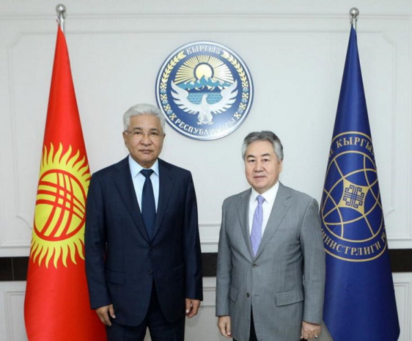 О чем говорили Имангали Тасмагамбетов и глава МИД Кыргызстана